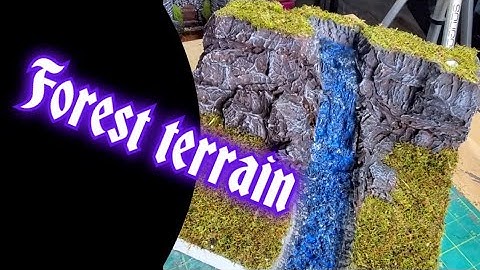 Realistic terrain DIY diorama part 1