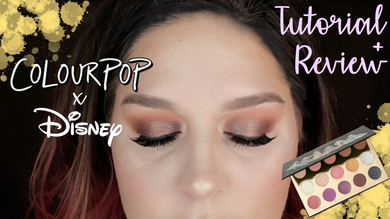 Colourpop X Disney Designer Tutorial Review Bronze Smoky Eye