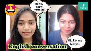 Clapingo English conversation with Akhila tutour /English conversation about food & restaurants