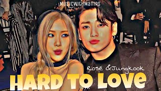 Rosé & Jungkook - HARD TO LOVE |  AI Cover (Lyrics) FMV Live Resimi