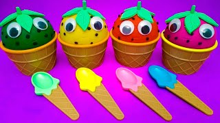 Satisfying ASMR Video How to Get DIY Mukbang Fruit Slimes WITH Mixing Candy ON Sticks Paints Cutting