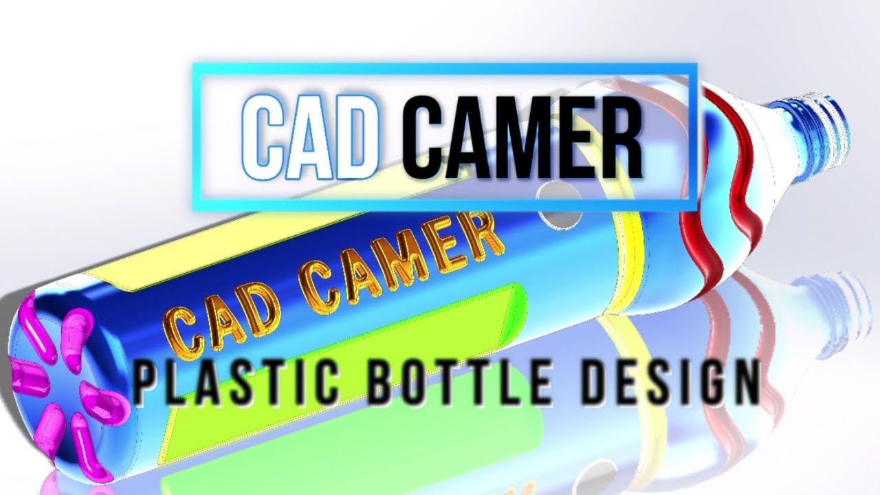 PART-1 : Bottle Design Start | Solidworks Tutorial - Revolve, Swept Cut,Project Curve | CAD CAMER