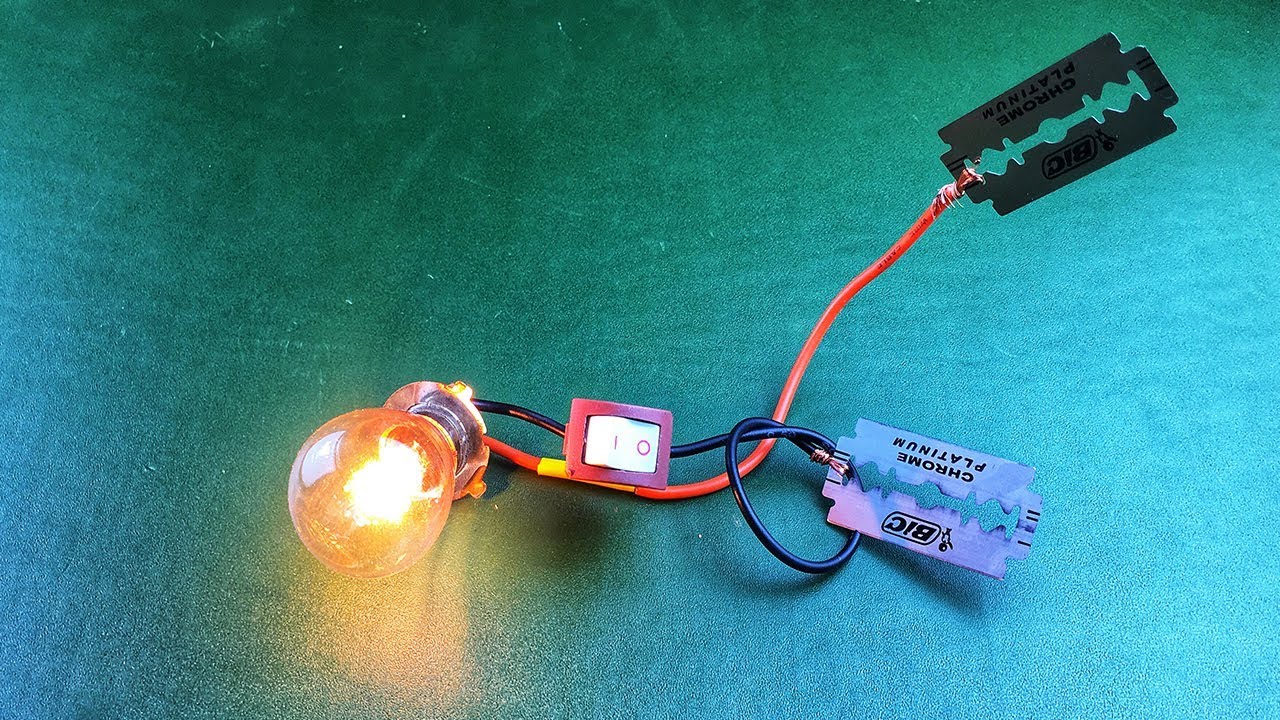 2019 Free Energy Experiment Using Blades with Light Bulb