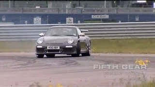 Tiff sideways in the Porsche GT3 RS - Fifth Gear Show Teaser