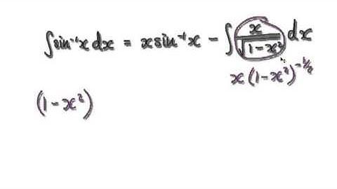 Video 1906 - Integration by parts - arcsinx - Practice