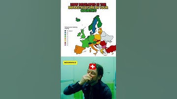 How Developed is the Infrastructure in European Countries? 🤔 #map #geography #youtubeshorts