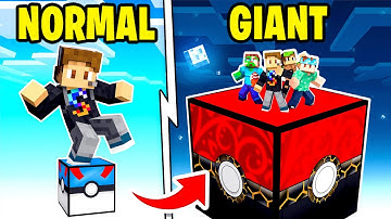 Upgrading LUCKY BLOCKS To GIANT LEGENDARY ANCIENT BLOCKS!