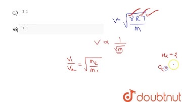 Velocity of sound measured in hydrogen and oxygen gas at a given temperature will be in the ratio