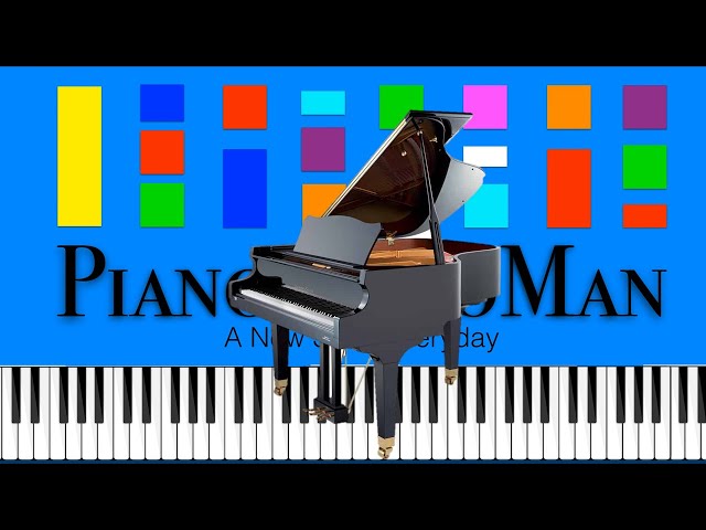 Piano AccoMan Video Introduction Theme Song (Original Music) Piano Tutorial 4K class=