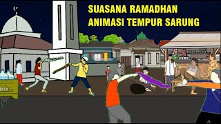 ANIMASI RAMADHAN 2022 STORY WA TEMPUR SARUNG OLAHARGA SETLEAH BERBUKA PUASA