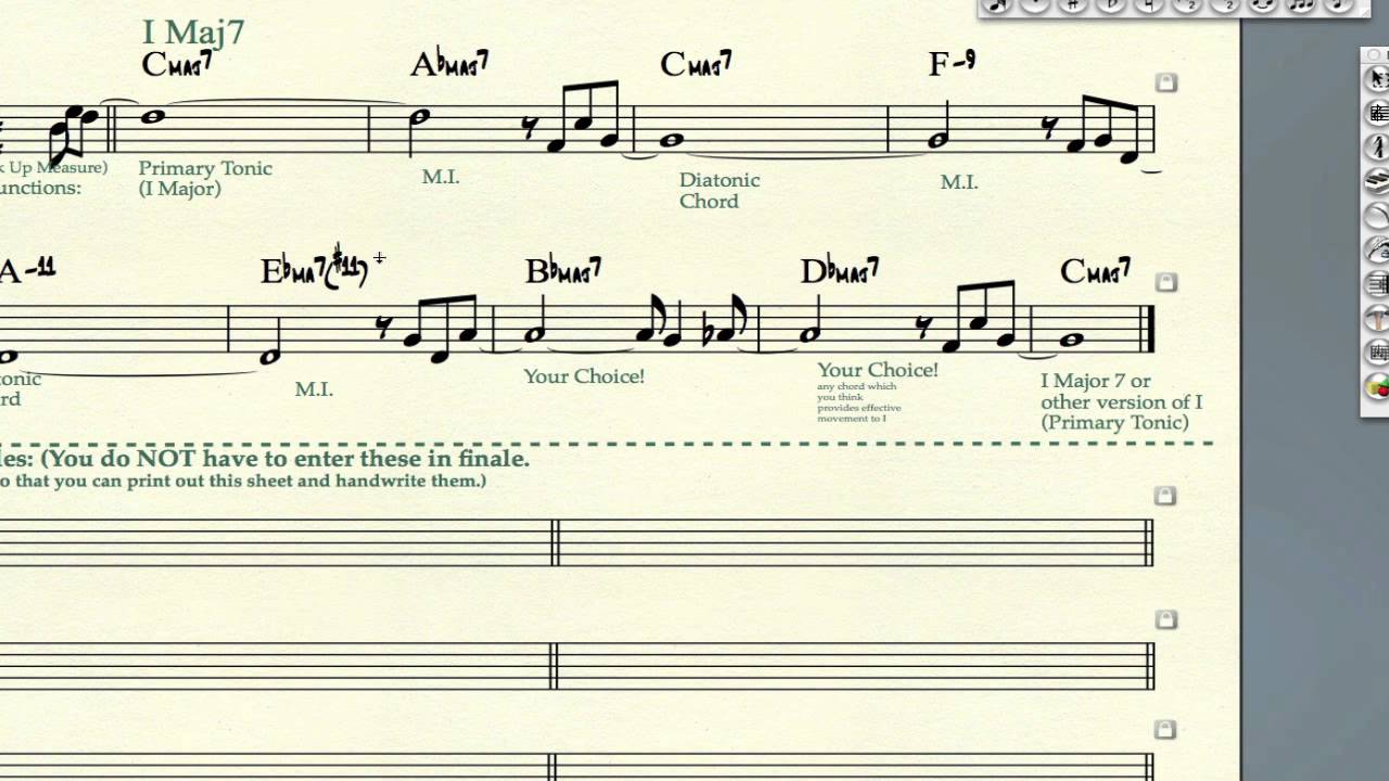 Modal Interchange Chord Chart