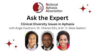 Ask the Expert: Clinical Diversity Issues in Aphasia: Angie Cauthorn, Dr. Ellis, & Dr. Seles.