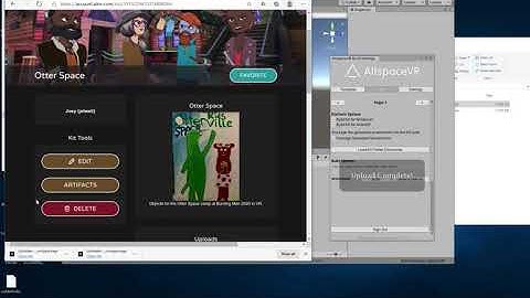 BRCVR blender assets to Unity AltSpaceVR