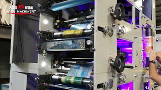 DABA 6-Color Stack Flexo Printing Machine for Double-Sided Printing on Aluminum Foil