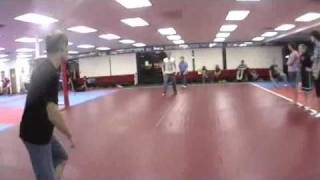 Lock-in Fight scenes
I went to a lockin last night, and 90% of the people there did martial arts. I brought my camera, why not make a movie with them? This is what we came up with. A lot of it is a newer style of fighting Im getting into and that Ill probably start to use in more of my films. Lock-in Fight scenes