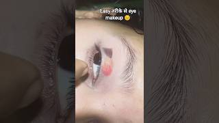 easy red and black eye makeup #reel #trendingshorts