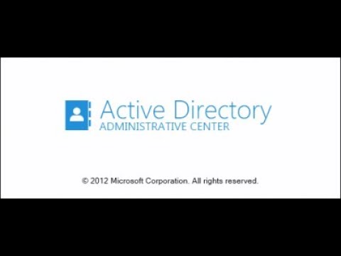 Active Directory Administrative Center  in windows server 2012 R2