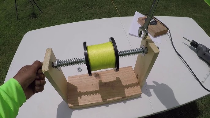How to Make a Simple Fishing Line Reel Spooler (DIY Project) 