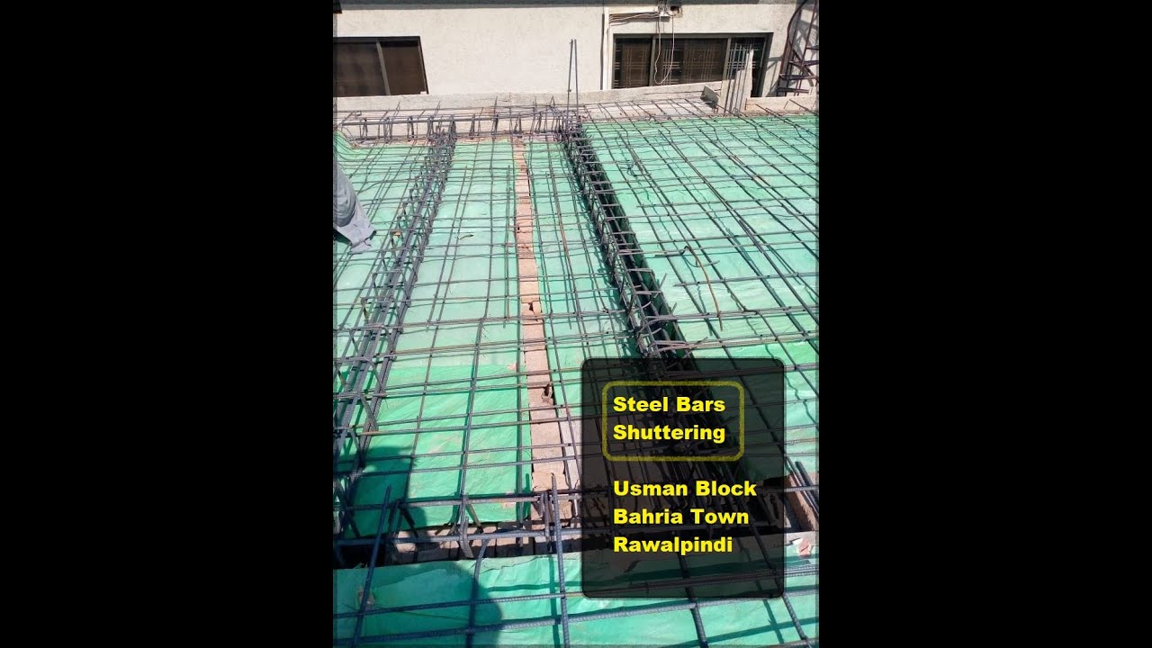Usman Rcc Preparation for 1st RCC slab | Usman Block | Bahria Town | Steel Bars ...