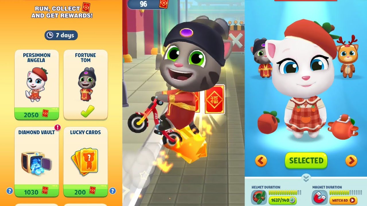 Unlock Persimmon Angela | Talking Tom gold Run |