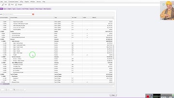 MYOB Chart of accounts overview