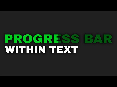 Unreal Engine 5 | How to add PROGRESS BAR in TEXT