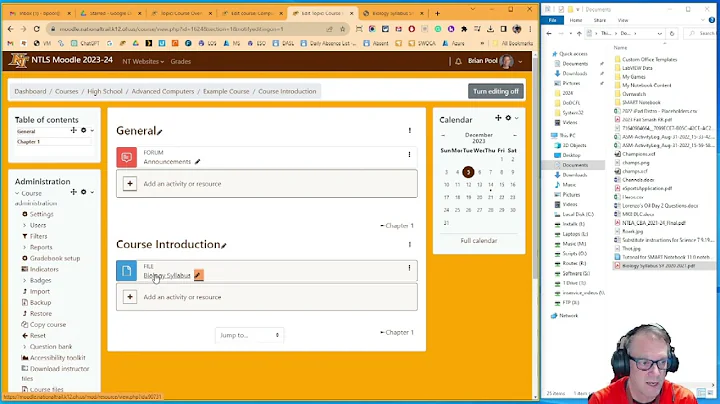 How to Upload files into your Moodle Course