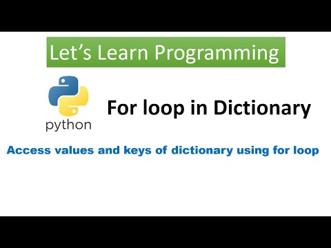 Python || Accessing items/values/keys of a dictionary using for loop