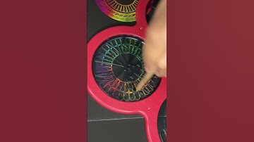 Creating Beauty Through Mathematics: Relaxing ASMR Spirograph Art #asmr #art #viralvideo #shorts