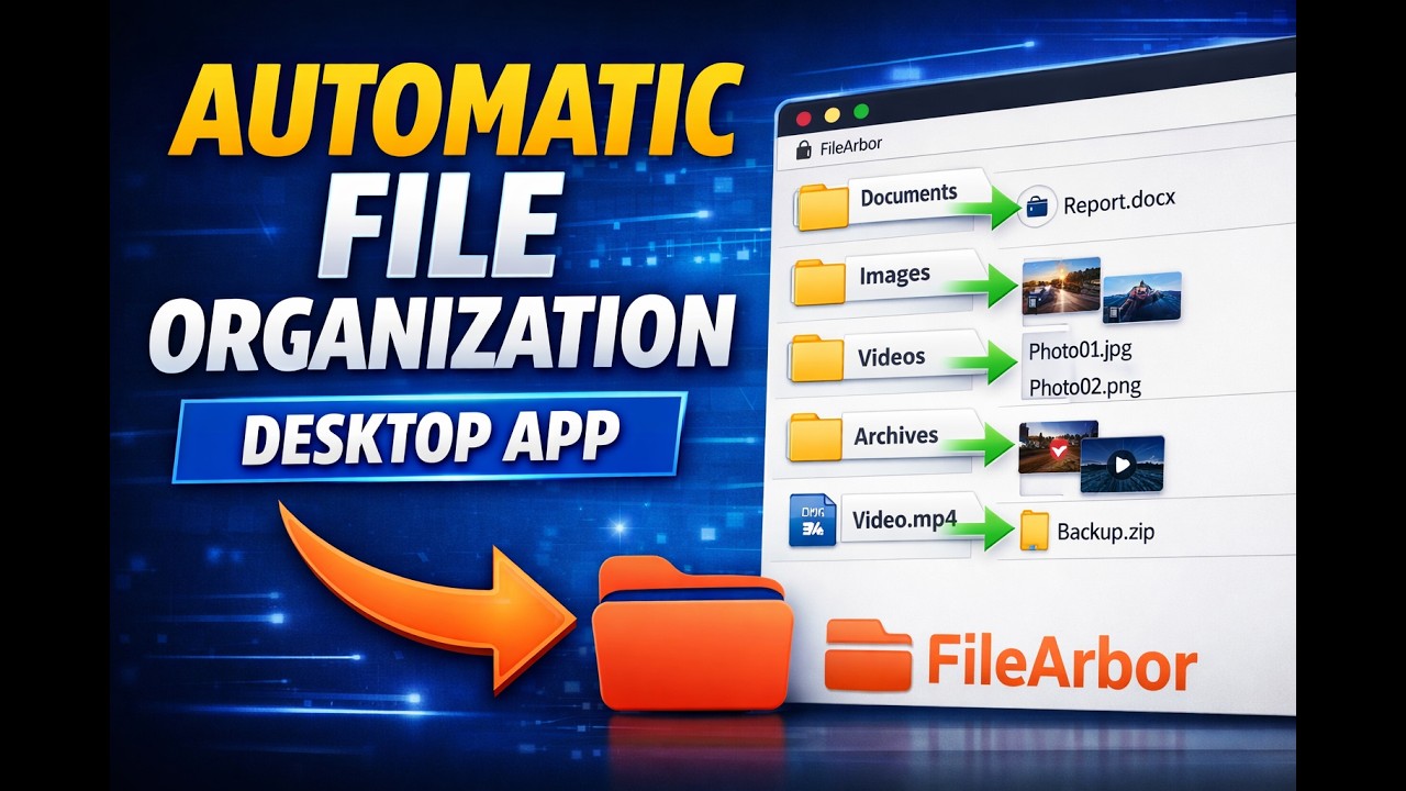 Automatic File Organization Desktop App | FileArbor – Smart File Management Tool