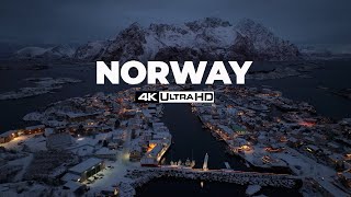 FLYING OVER NORWAY (4K UHD) 30 minute Ambient Drone Film + Music by for beautiful relaxation.