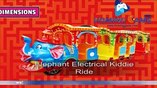 Hominggame Hot Sale Amut Park Rides Elephant Electrical Train Kiddie Rides