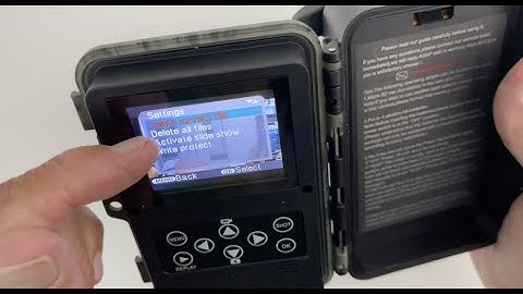 How to delete videos and photos on Digital Wildlife Camera