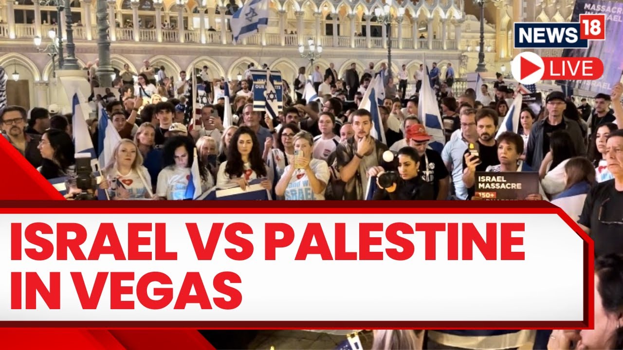 Israel Vs Palestine Conflict Live Protest In Las Vegas Over Israel Vs