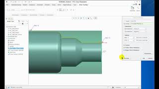 Tutorial CNC Turning program Profile in Creo Part 3