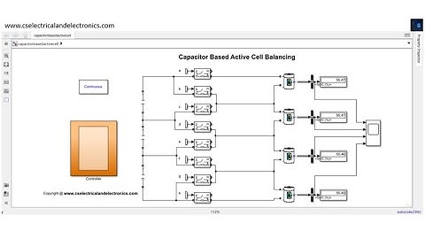 Capacitor Based Active Cell Balancing Of Four (4) Lithium-Ion Cells