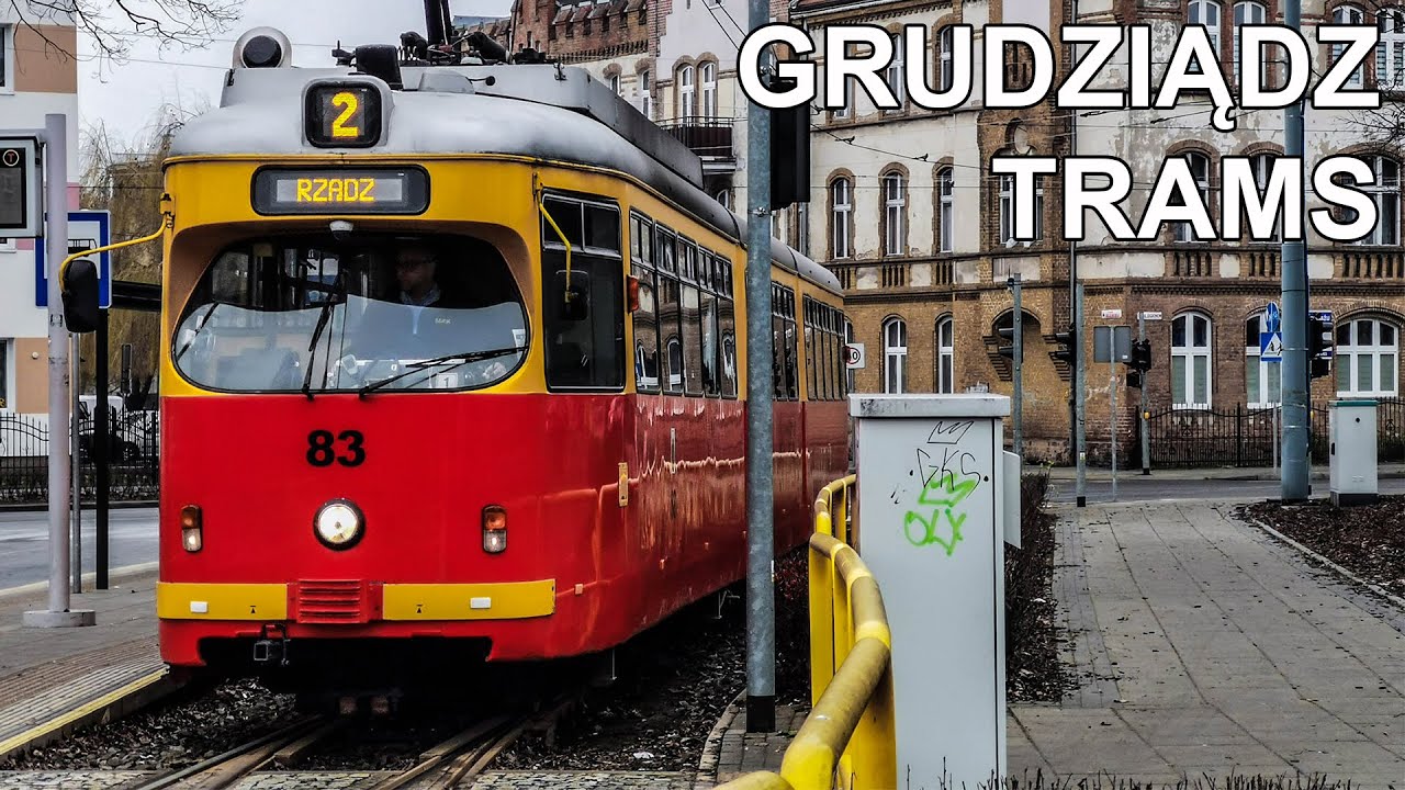 🇵🇱 Trams in Grudziądz - Tramwaje w Grudziądzu (4K) (2020)