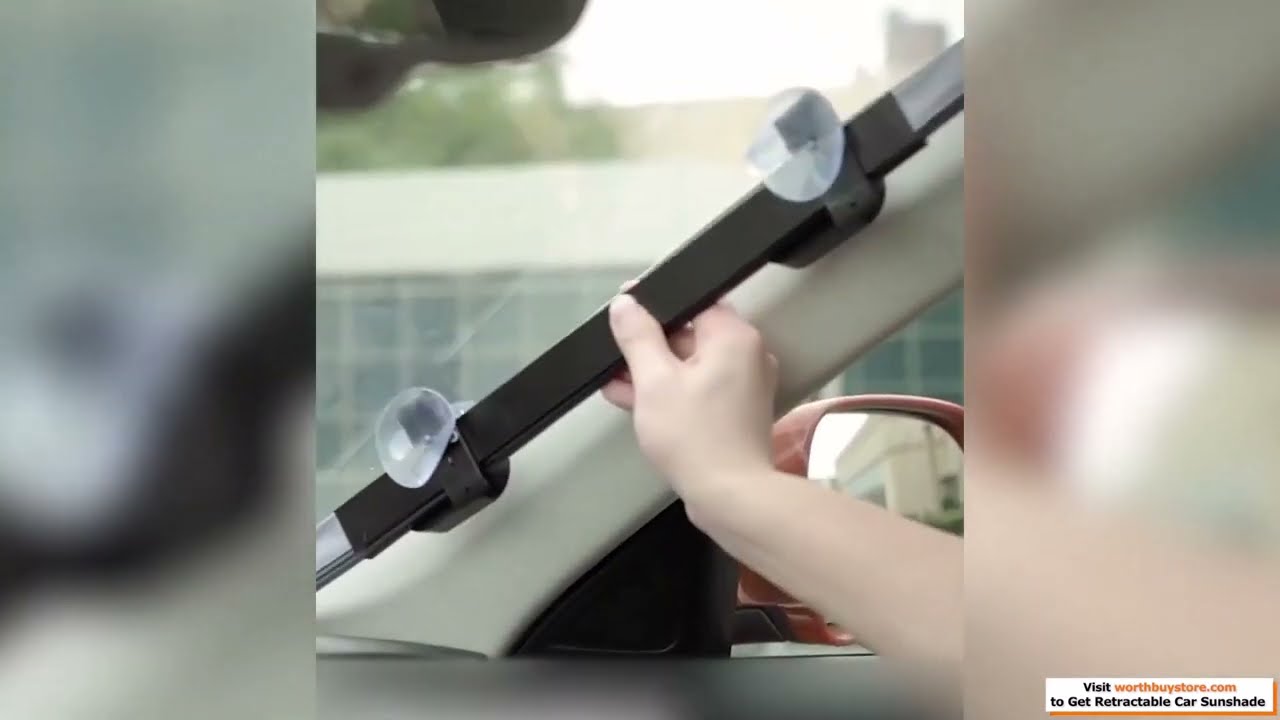 Adjustable Auto Car Front Window Curtain Sunshade YouTube