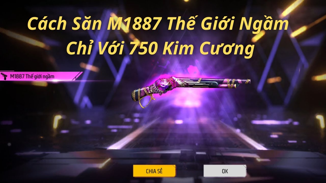Mẹo Săn Skin M1887 Thế Giới Ngầm Chỉ Với 750 Kim Cương | FreeFire