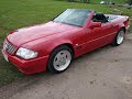 1995 Imperial Red Mercedes R129 SL60 AMG Roadster For Sale by Cheshire Classic Benz Part 1 - SOLD