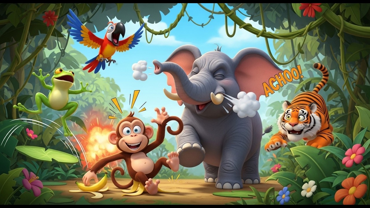 Сюрприз с дино-яйцом в джунглях 🦖🥚🌴 | Развивающий мультфильм для детей и доисторические приключения