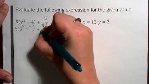 Evaluating Algebraic expressions with absolute value and radicals