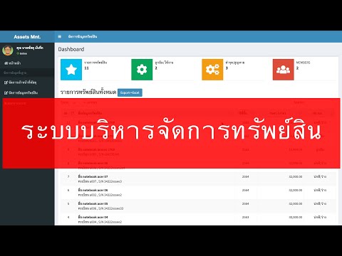 PHP ระบบบริหารจัดการทรัพย์สิน ระบบครุภัณฑ์ ทะเบียนครุภัณฑ์, ระบบพัสดุ