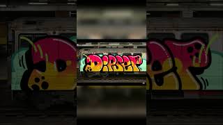 Graffiti timelapse - Procreate subway art (Dipset) #customgraffiti #train #digitalart