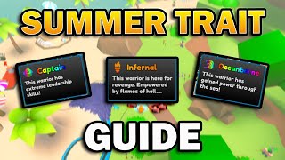 Summer Trait Guide All Traits Explained in Anime Warriors Simulator 2 