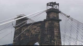 Descendant of Suspension Bridge designer makes first visit to Wheeling