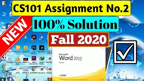 CS101 Assignment No.2 100% Solution Fall 2020 | Cs101 Assignment No.2|Virtual University of Pakistan