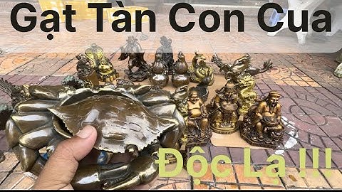 Gạt tàn con cua bằng đồng _ Thần Tài Thổ Địa Bằng Đồng _ Rắn bằng đồng #đồcổcầnthơ #đồcổ 