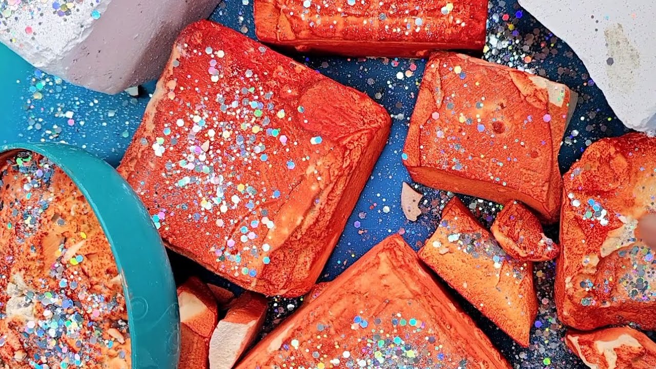 Soft Fresh dyed, pj blocks.#asmr #oddlysatisfying #asmrsounds #sleep #gymchalk #stressrelief #sounds