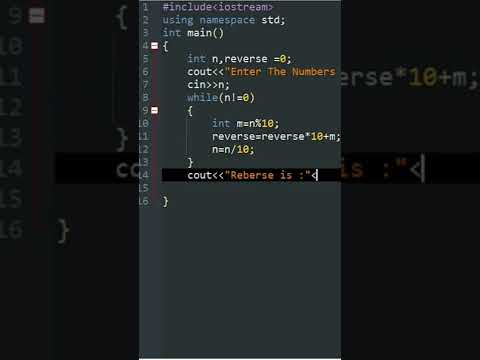 REVERSE A NUMBER SERIES USING C++ | C++ PROGRAM | P FOR PROGRAMMING ...